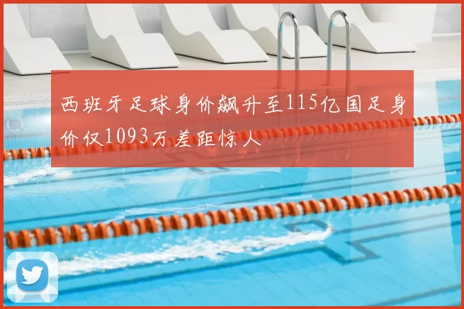 西班牙足球身价飙升至115亿国足身价仅1093万差距惊人